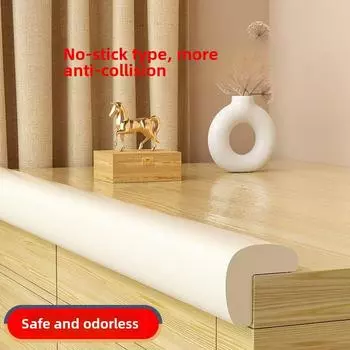 Детская противостолкновительная полоса Настенная защитная полоса Наклейка против столкновений Защита детской лестницы 2 m белый