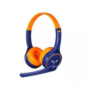 Детская проводная гарнитура 3,5 мм, наушники-вкладыши для компьютерных игр с отключением микрофона для Skype, гарнитуры для колл-центра для ПК, ноутбука чёрный