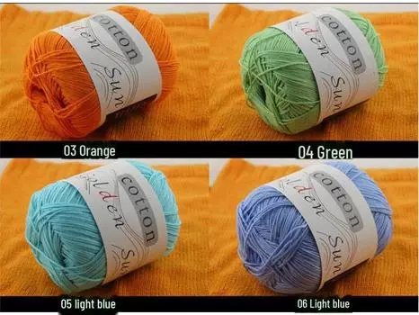 Детская пряжа ручной работы из хлопка и шерсти, смесь для малышей и средней плотности