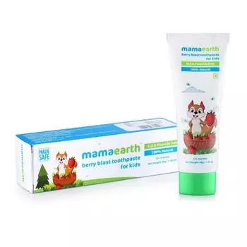 Детская ягодная зубная паста (50 г), Berry Blast Toothpaste for Kids, Mamaearth