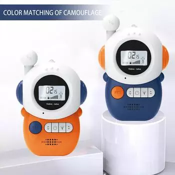 Детская рация с героями мультфильмов, портативный трансивер Celular, телефон, радио, домофон, мини-игрушки, рация, подарки для мальчиков и девочек