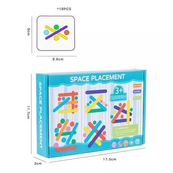Детская радужная палочка-головоломка для размышлений деревянная самодельная палочка для мороженого головоломка-вызов настольные игры игрушки