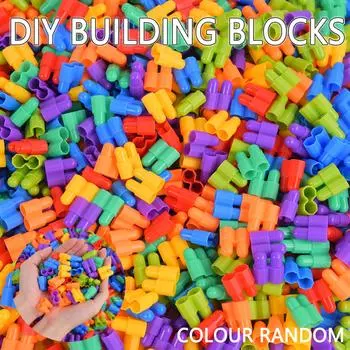 Детская ракета-пуля, пластиковые головоломки, строительные блоки, детский сад, 3-летние мальчики и девочки, сборная игрушка-головоломка