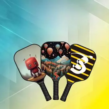 Детская ракетка с милыми мультяшными шариками из стекловолокна с сотовым сердечником, спортивный костюм для спорта на открытом воздухе 13mm