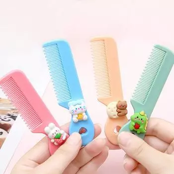 Детская расческа для девочек, расчески, милые мультяшные пластиковые расчески