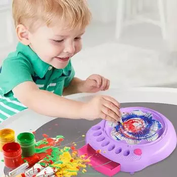 Детская расписная вращающаяся электрическая игрушка пасхальный набор для творчества мальчики девочки подарок емкость для жидкости (60 мл) One Size