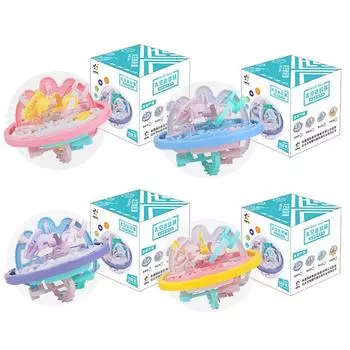 Детская развивающая игрушка в подарок 3D головоломка с мячом, отличная игра-лабиринт для детей