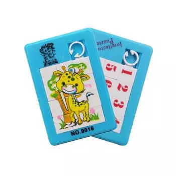 Детская развивающая игрушка Животные Цифры Головоломка Слайд Игра Пазл Игрушка Случайный цвет animal