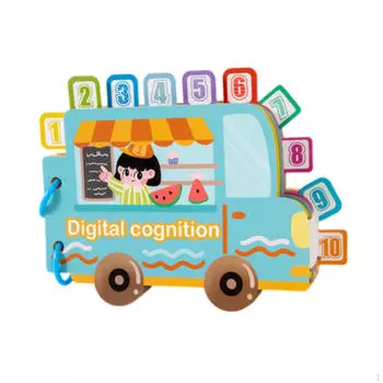 Детская развивающая книга, книги, игрушки, раннее обучение, головоломка, мультфильм, образовательная наклейка 19.6x14cm_Number