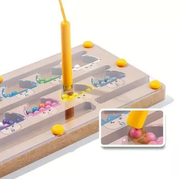 Детская развивающая ручка для раннего обучения, тренировка, детский сад, малыш, настольная, координация рук и глаз, распознавание цветов, игрушка-лабиринт One Size