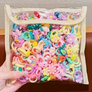 Детская резинка для волос, резинка для волос для девочек, прочная, эластичная, не повреждает волосы, маленькая резинка для волос