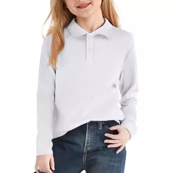 Детская рубашка с длинным рукавом, рубашки для школьной формы для мальчиков 130