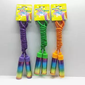 Детская ручка Цветная скакалка Прыжки на скакалке Спортивные игрушки для учеников начальной школы Детский сад Канцелярские товары для начинающих Подарки фиолетовый