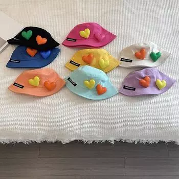 Детская рыбацкая шляпа, защитная шляпа от солнца, буквенная печать