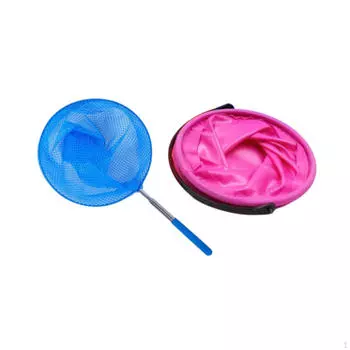 Детская рыболовная сеть, пляжные игрушки, практичные, со складным ведром для игры