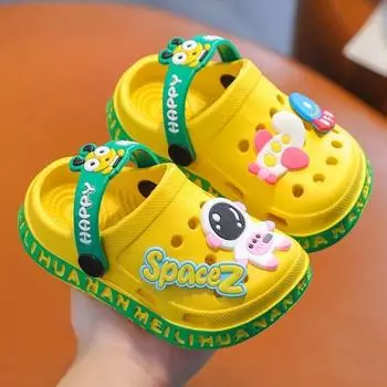 Детская садовая обувь, милые пляжные сандалии из ЭВА с героями мультфильмов, летние детские тапочки, мягкие детские уличные тапочки высокого качества, обувь на флипах 20
