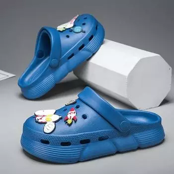 Детская садовая обувь, милые пляжные сандалии из ЭВА с героями мультфильмов, летние детские тапочки, мягкие детские уличные тапочки высокого качества, обувь на флипах 28