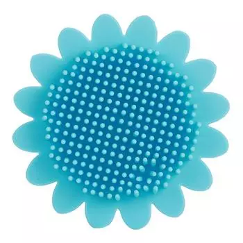 Детская щетка для ванны мягкая, нежная к коже, из пищевого силикона, щетка для шампуня для купания ребенка(синий ) синий