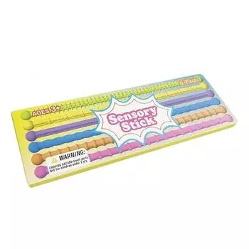 Детская сенсорная палочка, забавные игрушки для снятия стресса, текстурные декомпрессионные игрушки, скручивающиеся складные игрушки One Size