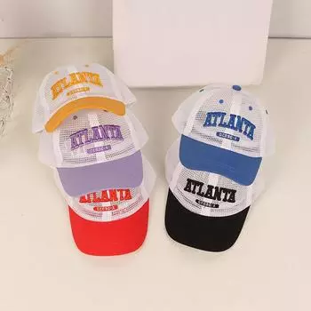 Детская шапка бейсболка детская сетчатая шапка кепка солнцезащитная тонкая солнцезащитная шапка для девочек и мальчиков