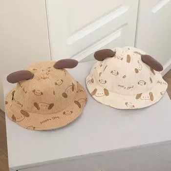 Детская шапка, детская шляпа-ведро, детские шапки с рисунком для мальчиков и девочек с маленькими ушками и дизайном