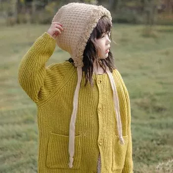 Детская шапка. Детская вязаная шапка для мальчиков и девочек. Теплые панамы.