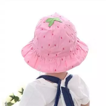 Детская шапка Joy Multi Strawberry Bungeoji, 46см, Розовый, Популярная детская одежда в Корее