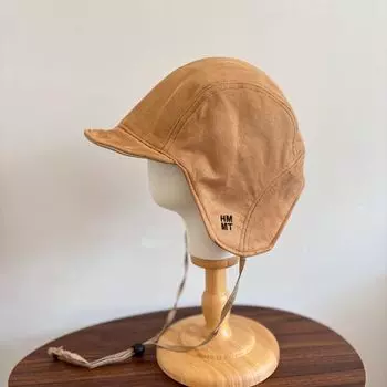 Детская шапка Lei Feng в стиле ретро из персонализированной оленьей кожи, бархатная, двухсторонняя, с пилотской шапкой, зимняя, теплая, холодная, универсальная M56-58cm чёрный