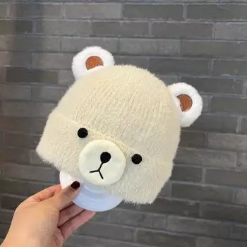 Детская шапка осень-зима теплая шапка утолщенная защитная шапка для ушей милая детская шапка в виде щенка для мальчиков и девочек универсальная простая шапка подарки