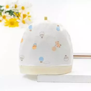 Детская шапка, шапка для новорожденных, шапка для малышей, детская шапка от 0 до 3 месяцев, желтая, корейские детские товары