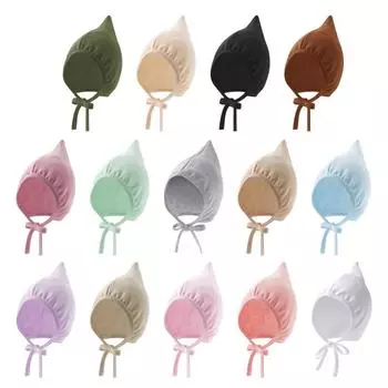 Детская шапка, теплая и модная шапочка для малышей, дышащая шапка для младенцев с ремешком на подбородке, ветрозащитная на весну и осень