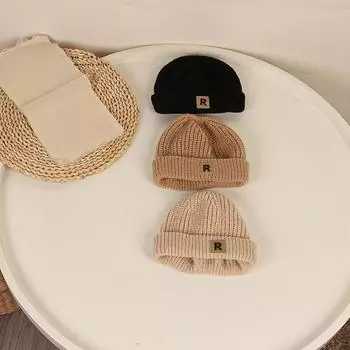 Детская шапка Вязаная шапка Детская шапка Детская шапка Шапка для мальчиков Шапка для девочек бежевый