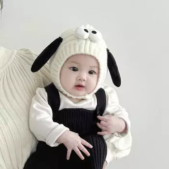 Детская шапка зимняя очень милая детская вязаная шапка с мультяшными ушками милая теплая детская шерстяная шапка для мальчиков и девочек