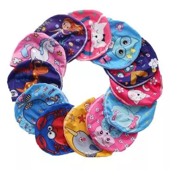 Детская шапочка для плавания с рисунком из мультфильма для детей, эластичная ткань для плавания в бассейне, водные виды спорта, защита ушей, шапочка для плавания, купальные шапочки для мальчиков и девочек