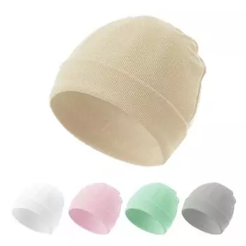 Детская шапочка конфетного цвета, мягкая и удобная, для новорожденных, модный чепчик, дышащий головной убор для детей от 0 до 12 месяцев 11