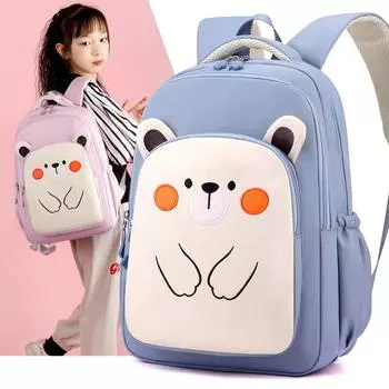 Детская школьная сумка для 1-6 классов, рюкзак с рисунком, легкий, большой емкости, женский рюкзак фиолетовый