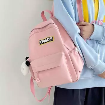 Детская школьная сумка с буквенным принтом, студенческий рюкзак, небольшой дорожный рюкзак белый