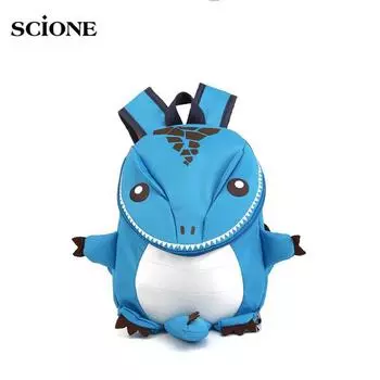 Детская школьная сумка с динозавром, детский рюкзак для детского сада, детская сумка с рисунком, сумка для обучения 28cm*8cm*20cm зелёный