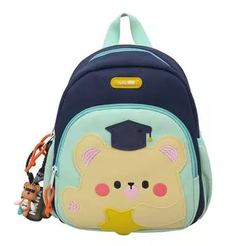 Детская школьная сумка с рисунком из мультфильма, сумка через плечо, детский сад, маленький рюкзак чёрный