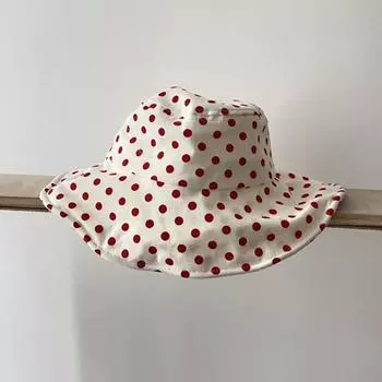 Детская шляпа Легкая и элегантная шляпа-ведро с волнистыми пятнами
