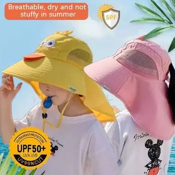 Детская шляпа от солнца, детская шляпа от солнца, шляпа-ведро для мальчиков, летняя пляжная шляпа с защитой от ультрафиолета розовый