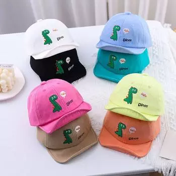 Детская шляпа с принтом динозавра, кепка с утиным языком, солнцезащитная кепка, повседневная шляпа
