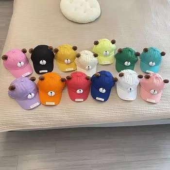 Детская шляпа с утиным языком, бейсбольная шляпа, трехмерная шляпа с рисунком собаки