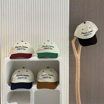 Детская шляпа с вышивкой букв, фуражка, солнцезащитные бейсболки, бейсболки