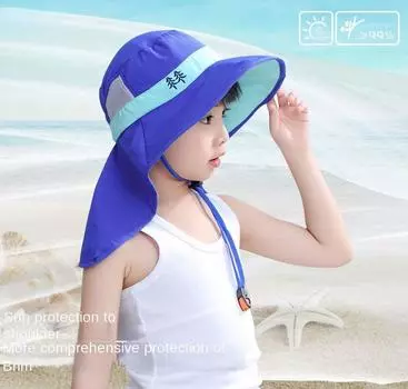 Детская шляпа с защитой от солнца, защита от ультрафиолета, детская шляпа с защитой от солнца, летняя шляпа, пляжная шляпа для рыбалки для мальчиков и девочек