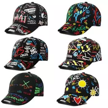 Детская шляпа Snapback для детей 4-8 лет, индивидуальная кепка от солнца для уличных танцев для мальчиков и девочек, модная детская бейсболка с граффити, шляпа