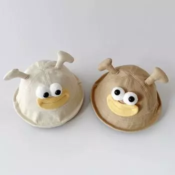 Детская шляпа тонкая панама с большими полями милая очень милая мужская и женская детская солнцезащитная дорожная шляпа для бассейна 1-5 years old (head circumference 46-52cm)