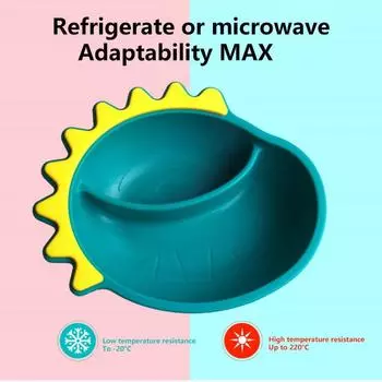 Детская силиконовая миска с соломинкой на присоске, детская обеденная тарелка с защитой от падения, посуда для кормления