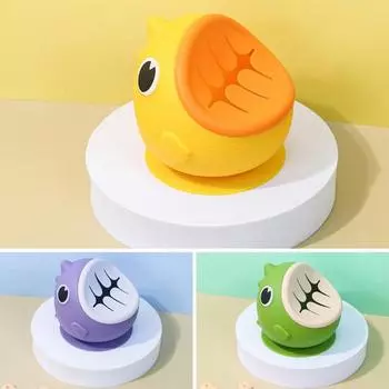 Детская силиконовая присоска, мультяшный динозавр, съемная крышка, защита от разливов, пищевая марка, микроволновая печь, кормушка для малышей, чаша в виде змеи, контейнер для еды