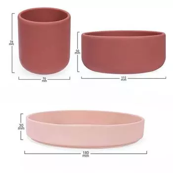 Детская силиконовая тарелка, миска для детского питания, силиконовая мягкая ложка, детская чашка, набор посуды. синий